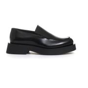 Zwarte Gladde Abrasivato Loafer Poesie Veneziane , Black , Dames