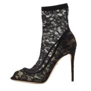 Pre-owned Lace boots Dolce & Gabbana Pre-owned , Black , Dames