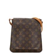 Pre-owned Canvas shoulder-bags Louis Vuitton Vintage , Brown , Dames