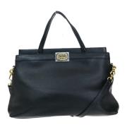 Pre-owned Leather gucci-bags Gucci Vintage , Black , Dames