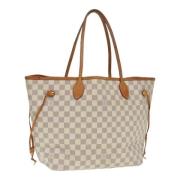 Pre-owned Canvas totes Louis Vuitton Vintage , White , Dames