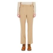 Beige Straight Leg Trousers Max Mara Weekend , Beige , Dames