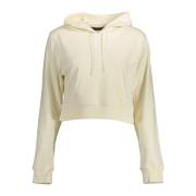 Witte hoodie met centrale zak en print Calvin Klein , White , Dames