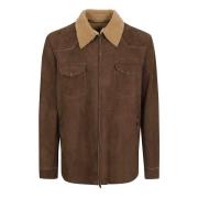 Bruin Cognac Leren Jas Salvatore Santoro , Brown , Heren