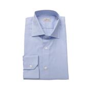 Franse Kraag Shirt - Kleding Bagutta , Blue , Heren