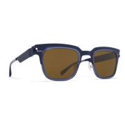 Roestvrijstalen zonnebril met UV-bescherming Mykita , Blue , Heren