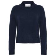 Kasjmier Crew Neck Sweater Donkerblauw Emerson Renaldi , Blue , Dames