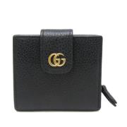 Pre-owned Leather wallets Gucci Vintage , Black , Unisex