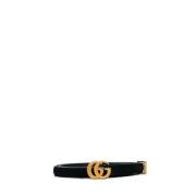 Pre-owned Suede belts Gucci Vintage , Black , Dames