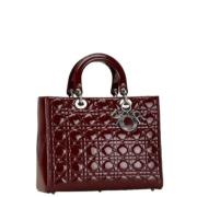 Pre-owned Leather dior-bags Dior Vintage , Red , Dames