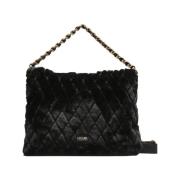 Zwarte Tote Tas met Teddy Details Liu Jo , Black , Dames