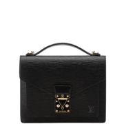 Pre-owned Leather louis-vuitton-bags Louis Vuitton Vintage , Black , D...