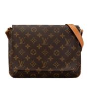 Pre-owned Canvas louis-vuitton-bags Louis Vuitton Vintage , Brown , Da...