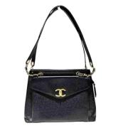 Pre-owned Leather chanel-bags Chanel Vintage , Black , Dames