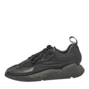 Pre-owned Leather sneakers Yohji Yamamoto Pre-owned , Black , Heren