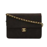 Pre-owned Cotton chanel-bags Chanel Vintage , Brown , Dames