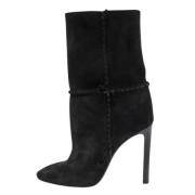 Pre-owned Suede boots Yves Saint Laurent Vintage , Black , Dames