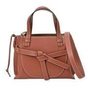 Pre-owned Leather handbags Loewe Pre-owned , Brown , Dames