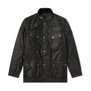 Duke Wax Jas Sage-M Barbour , Green , Heren