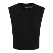 Mouwloze Trui in Zwart Polo Ralph Lauren , Black , Dames