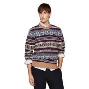 Fair Isle wollen blend jacquard trui Tommy Hilfiger , Multicolor , Her...