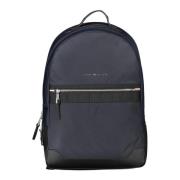 Blauwe Heren Rugzak met Laptopvak Tommy Hilfiger , Blue , Heren