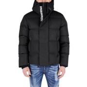 Zwarte Road Man Bomber Jas Dsquared2 , Black , Heren