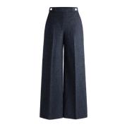 Blauwe Broek van Wolmix Tupita Model Hugo Boss , Blue , Dames