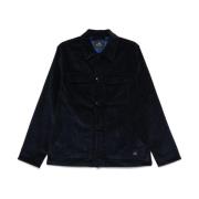 Blauwe Corduroy Jas Klassieke Stijl Paul Smith , Blue , Heren