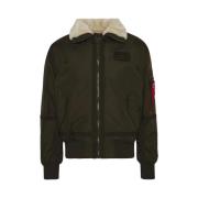 Winterjas met imitatiebont kraag Alpha Industries , Green , Heren