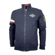 Tricolor Arrows Full-Zip Sweater Blauw Aeronautica Militare , Blue , H...