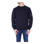 Zwarte Sweaters met CP Company Logo C.p. Company , Black , Heren