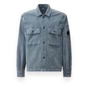 Corduroy Overshirt C.p. Company , Blue , Heren