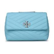 Blauwe Leren Kira Kleine Tas Tory Burch , Blue , Dames