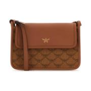 Kameelbruine Crossbody Tas met Monogram MCM , Brown , Heren