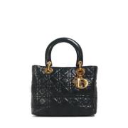 Pre-owned Leather dior-bags Dior Vintage , Black , Dames