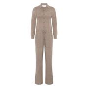 Kasjmier Geknoopte Jumpsuit met Zakken Emerson Renaldi , Beige , Dames