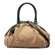 Pre-owned Canvas gucci-bags Gucci Vintage , Beige , Dames