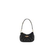 Geëmbosseerde Hobo Schoudertas Elisabetta Franchi , Black , Dames