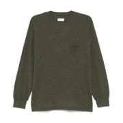 Lange Mouw Jersey T-shirt Universal Works , Green , Heren