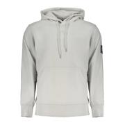 Grijze hoodie met logo-applicatie Calvin Klein , Gray , Heren