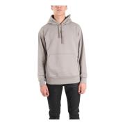 Hoodie met Voorzak en Logo Diesel , Beige , Heren