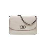 Champagne Messenger Tas met Afneembare Band Liu Jo , Beige , Dames