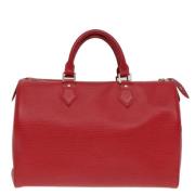 Pre-owned Leather louis-vuitton-bags Louis Vuitton Vintage , Red , Dam...