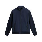 Blauwe Tech Softshell Ritsjas Waterdicht Woolrich , Blue , Heren