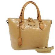 Pre-owned Leather handbags Louis Vuitton Vintage , Beige , Dames