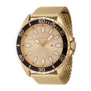 Pro Diver Quartz Horloge - Gouden Wijzerplaat Invicta Watches , Yellow...