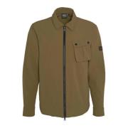 Flex Military Olive Overshirt Barbour , Brown , Heren