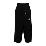 Zwarte Katoenmix Broek Gesp Sluiting The North Face , Black , Heren