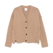 Bruine Cashmere V-Hals Cardigan Sweater Allude , Brown , Dames